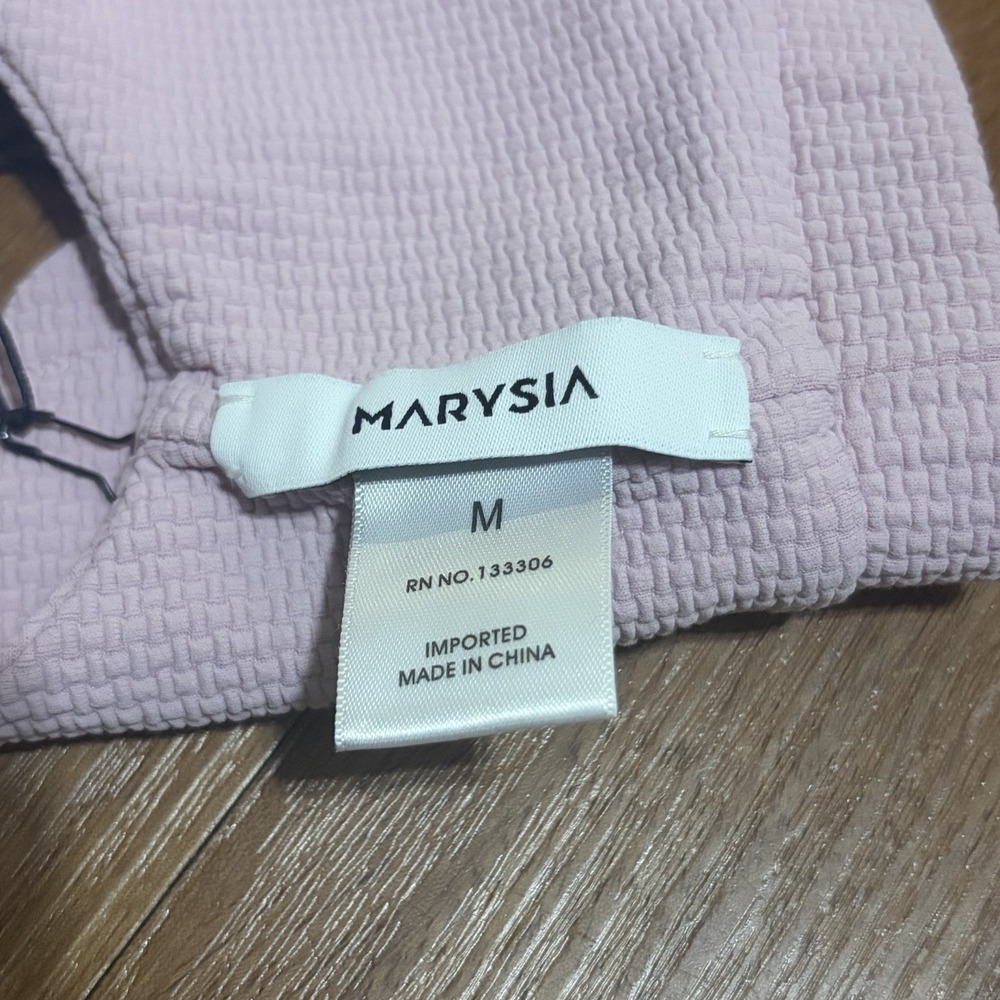 Marysia Swim Antibes Palm Springs Tie, Top Only, Lavender Size Med Bikini NWT - Picture 3 of 3
